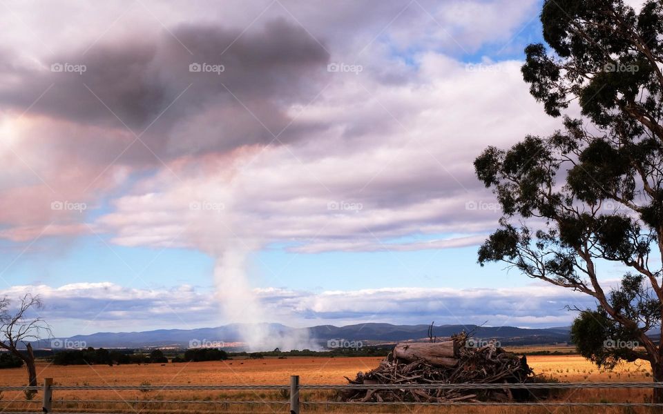 Rare cloud cover reaches the ground