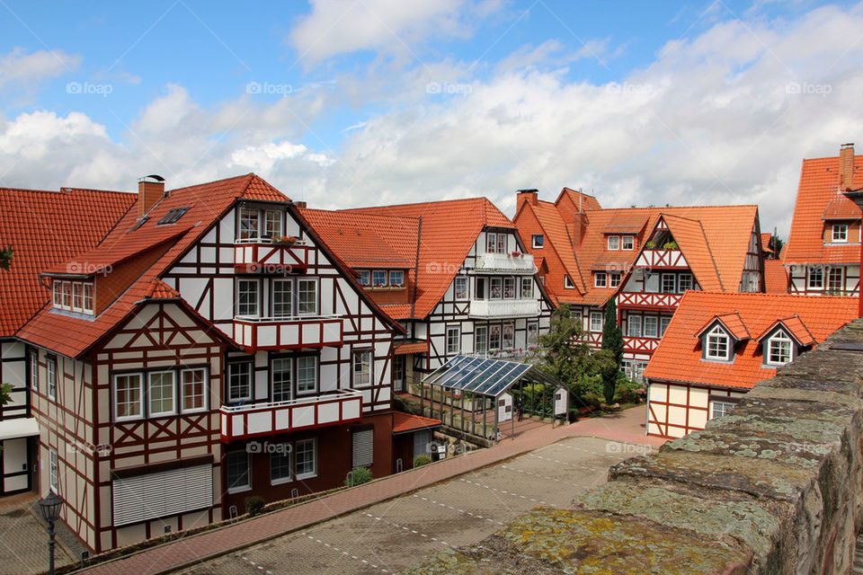 city buildings old fachwerk by stef79