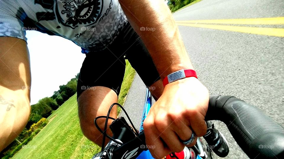 Cycling selfie