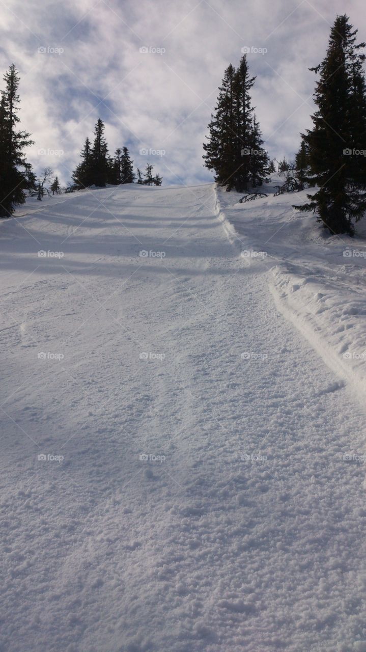 On the ski slopes