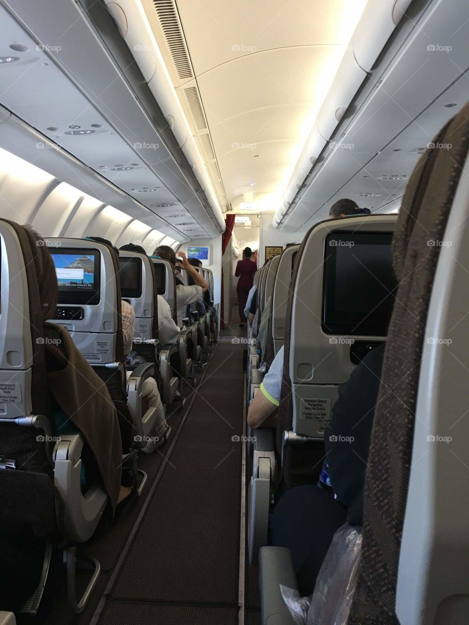 Flight with garuda indonesia