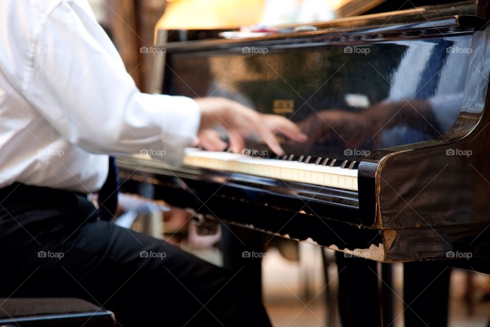 Playing piano