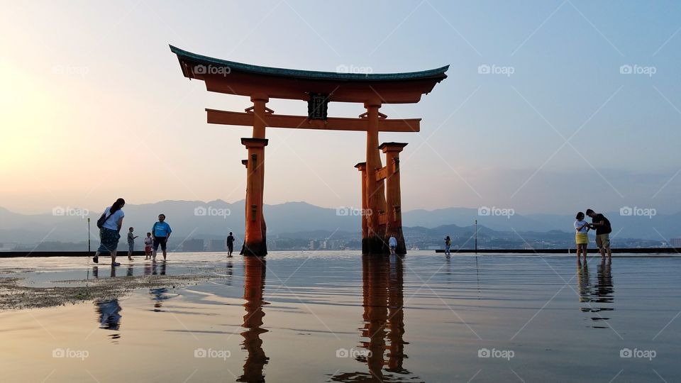 Floating torii gates