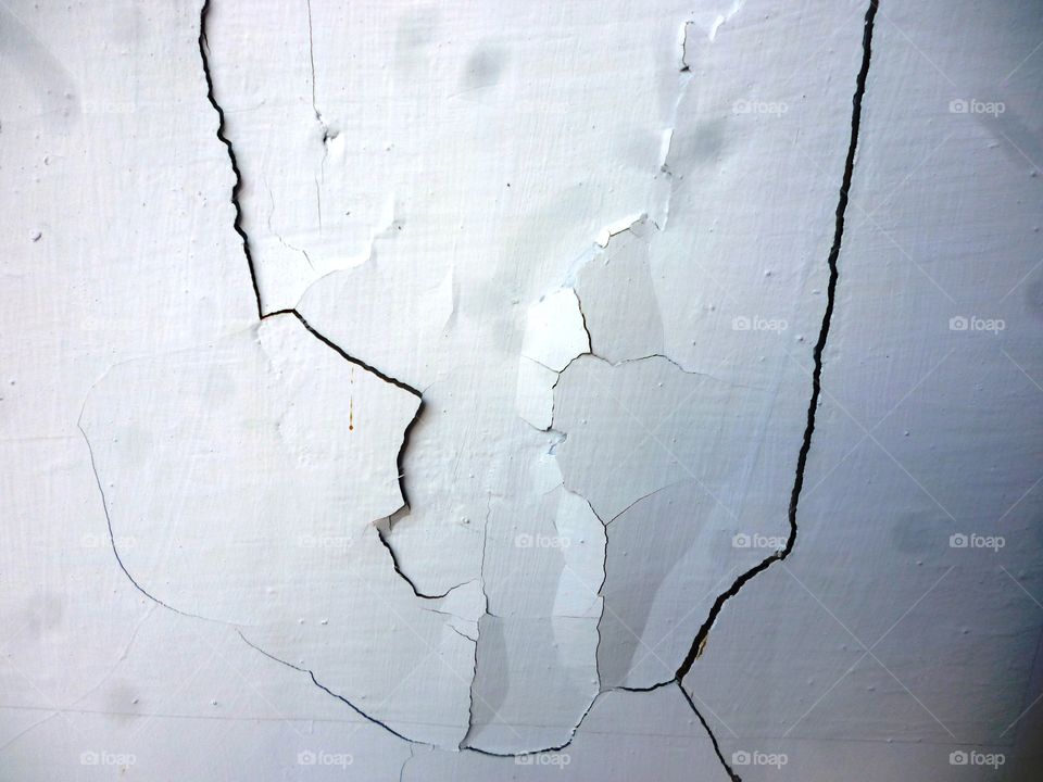 cracked wall as background