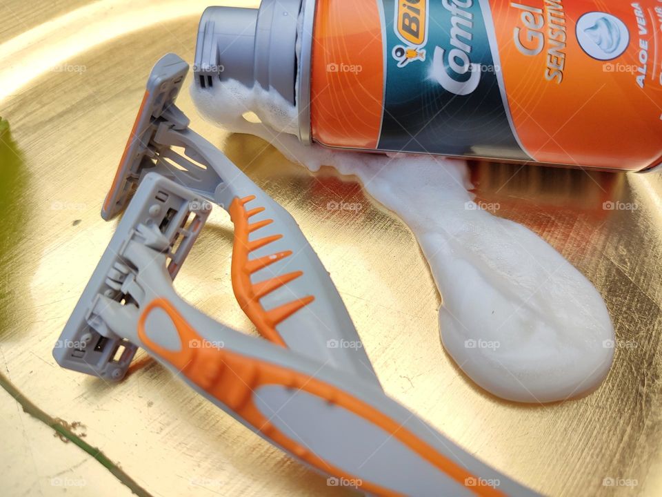 Shaving cream and razors