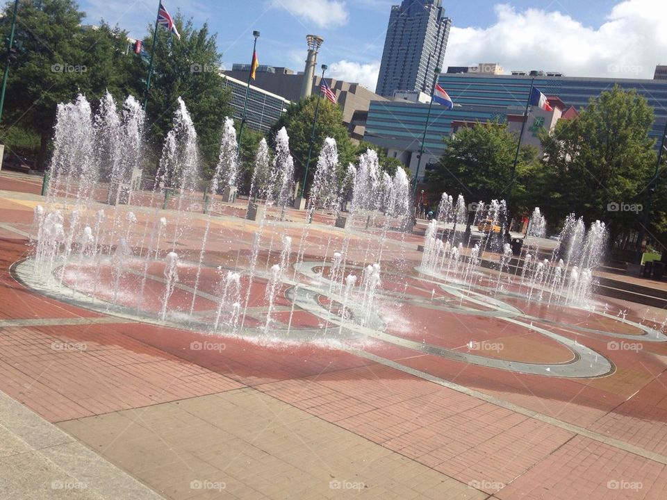 Centennial Olympic park downtown Atlanta 