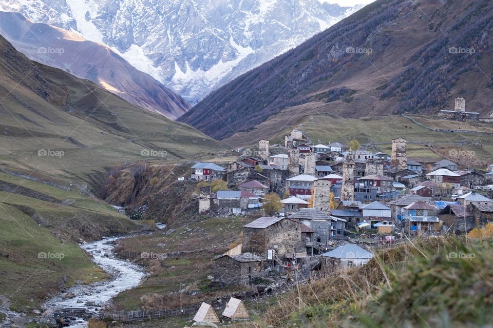 Cute village in Georgia 