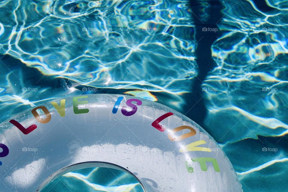 Love is love pool float 