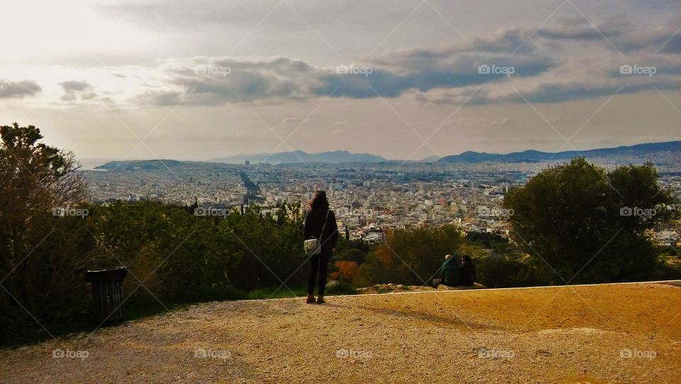 View from the hill, Athens, Greece