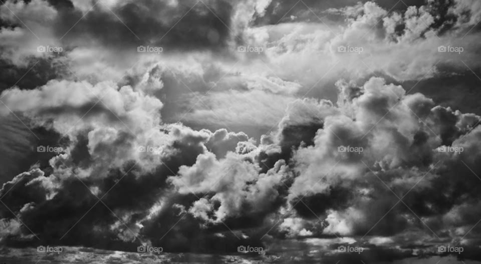 Low angle view of storm clouds