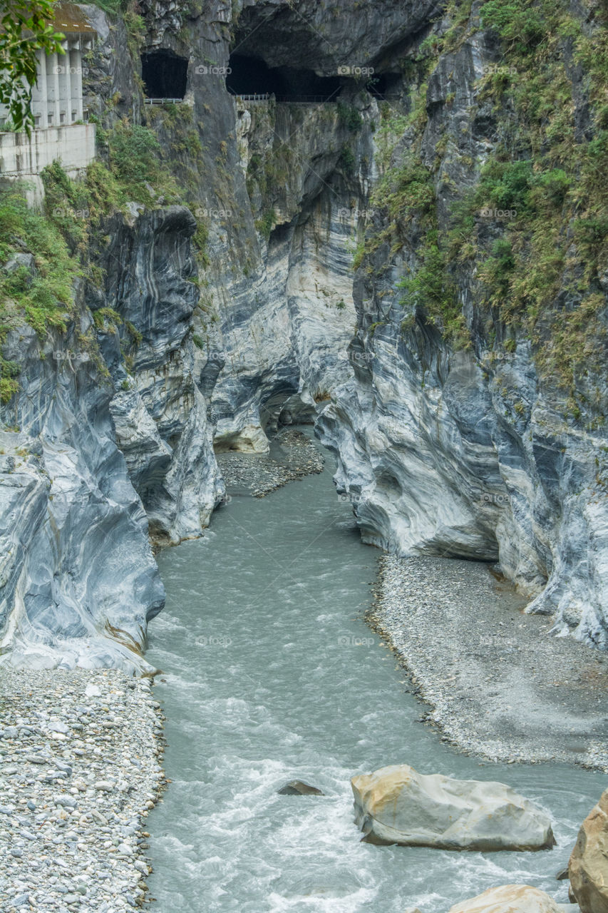 Taroko Canyon scenery. Taroko Gorge, Taroko National Park, Taiwan.