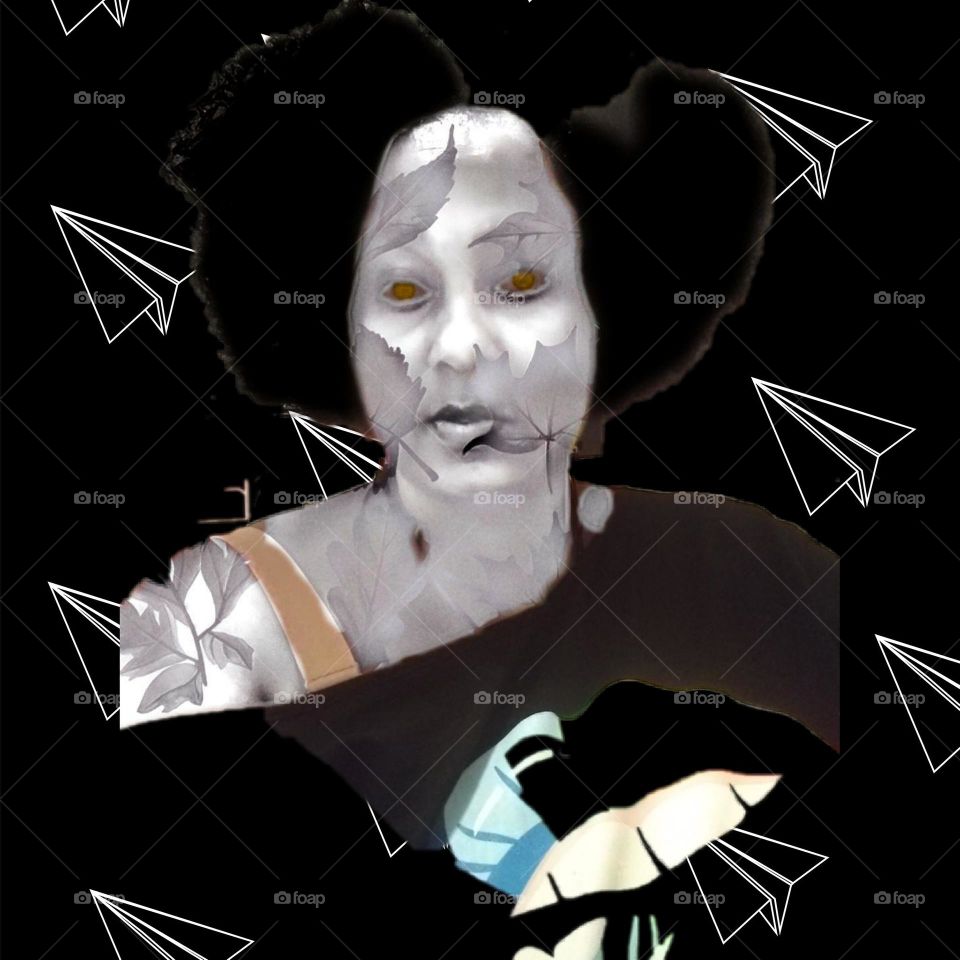 Woman In the Shadows. Observing while waiting patiently.