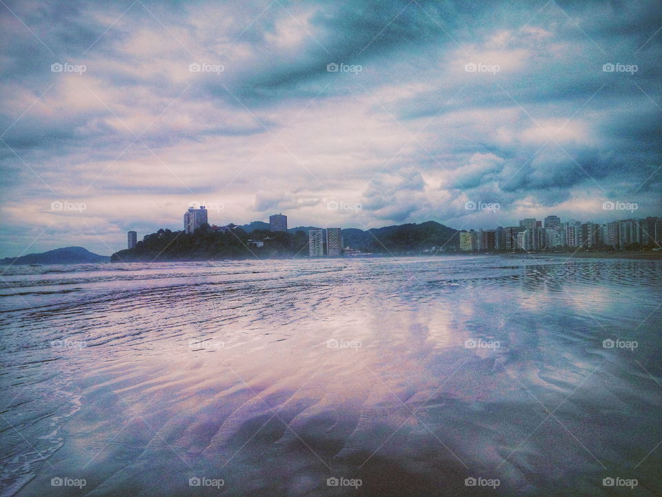 Blue paradise. São Vicente, Brazil