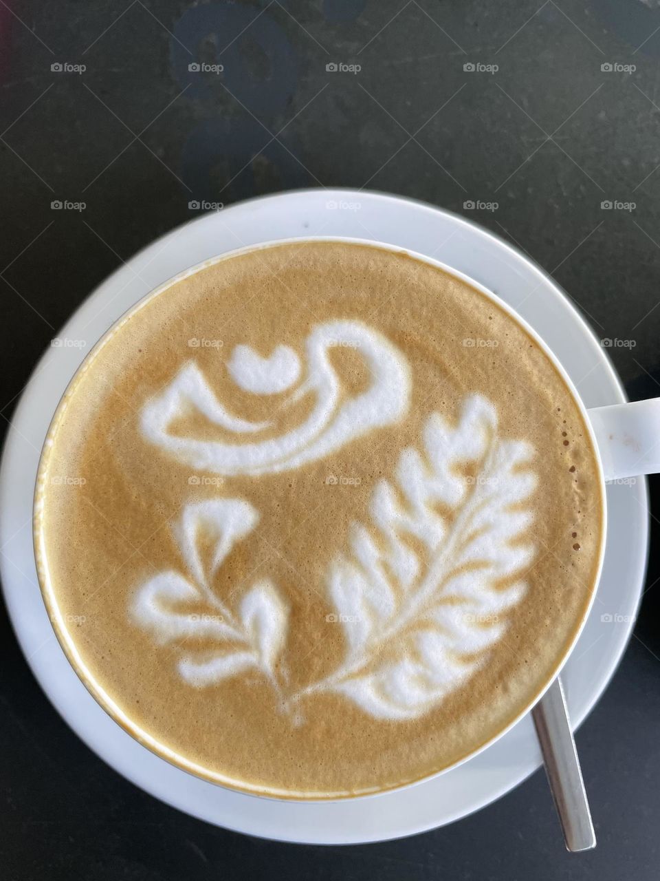 Latte art this morning