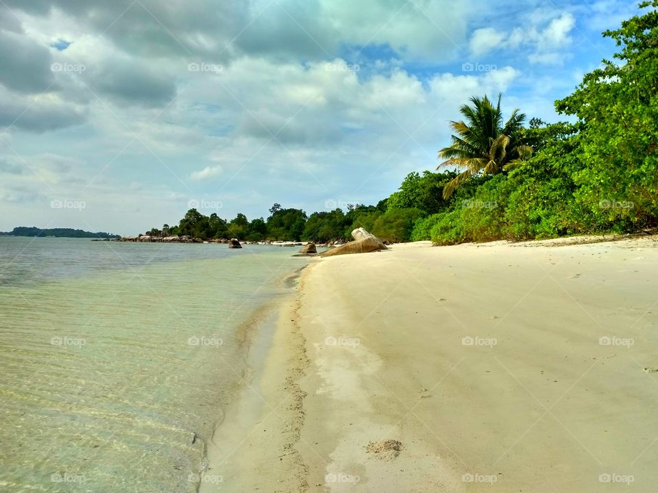 Line between land and sea