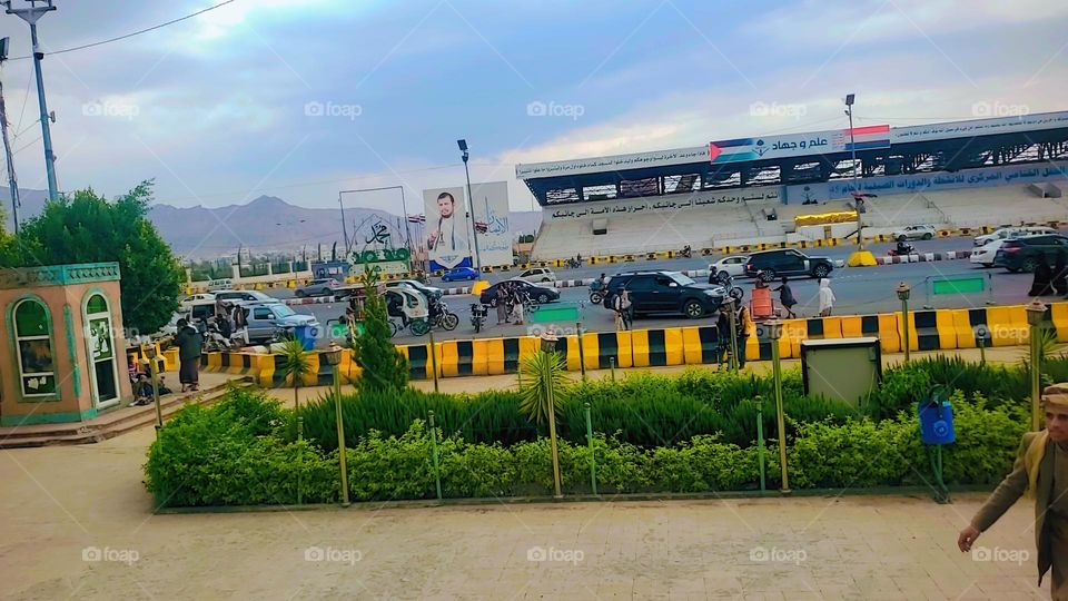 Glory be to God, the magnificent and picturesque view and the natural green trees are a view that is nothing more wonderful than it