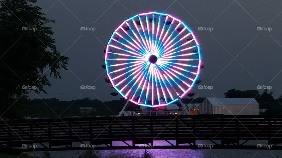 Old Santa Monica Pier Ferris Wheel - Now relocated  in Oklahoma City, Ok