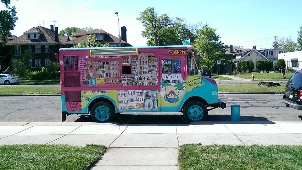 ice cream truck for kindness. road trip to Detroit