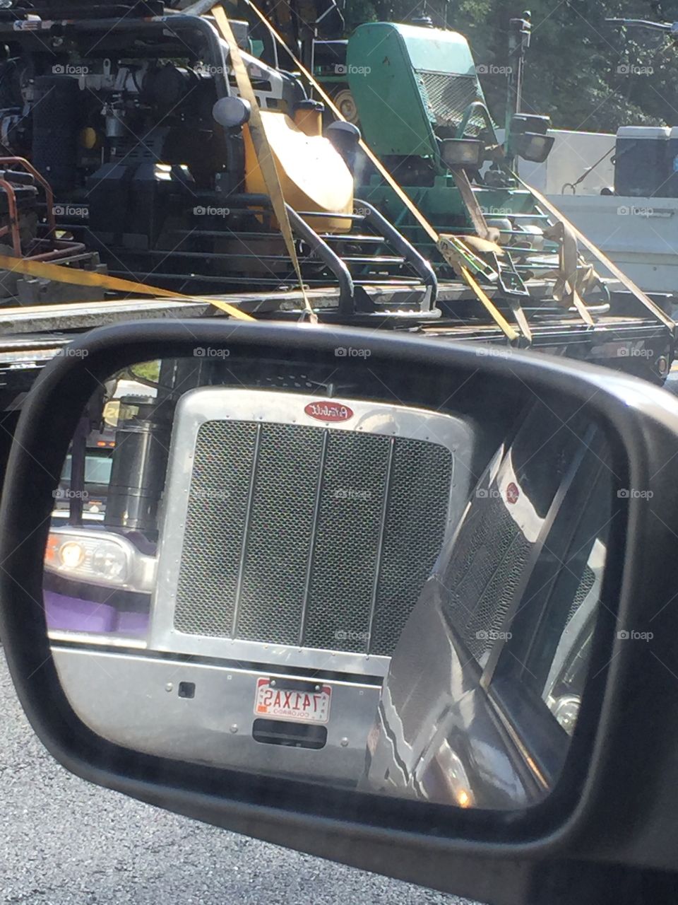 Truck following too close 