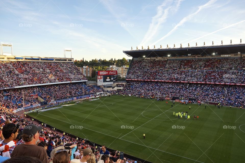 FC Barcelona winning La Liga v Atlético Madrid, Spain 2015