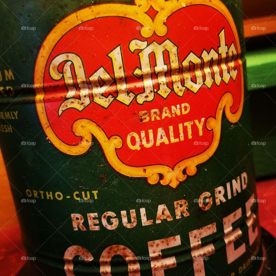 Old coffee can