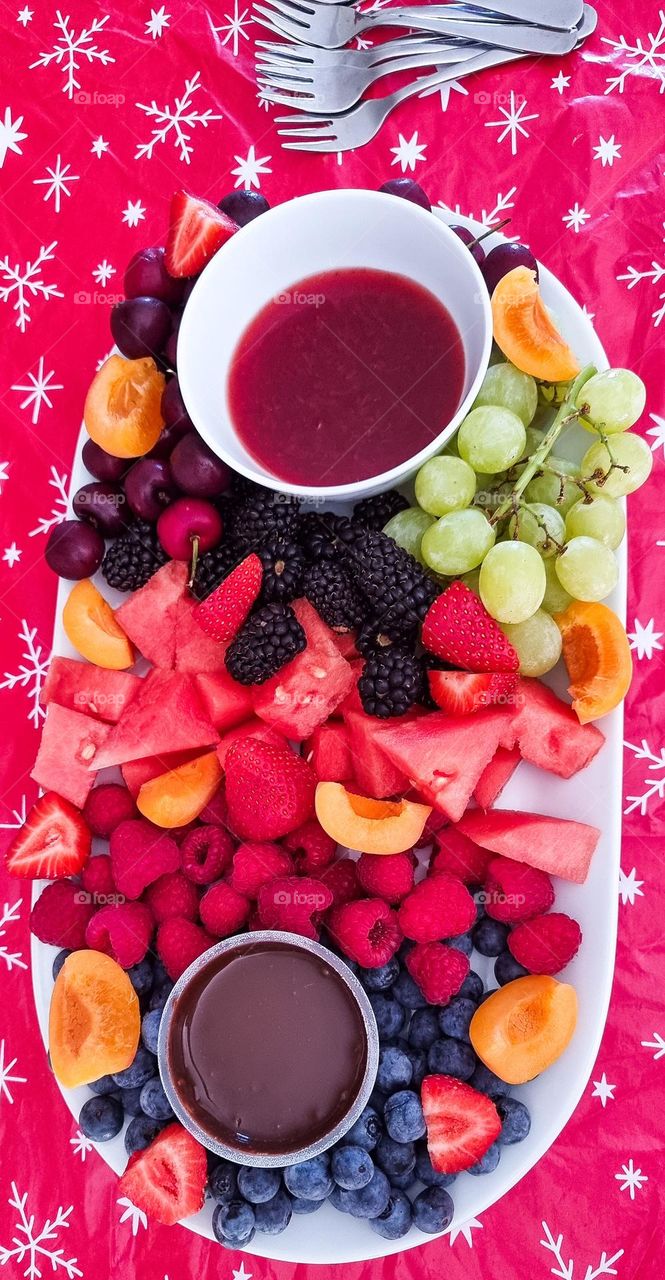 christmas fruit platter