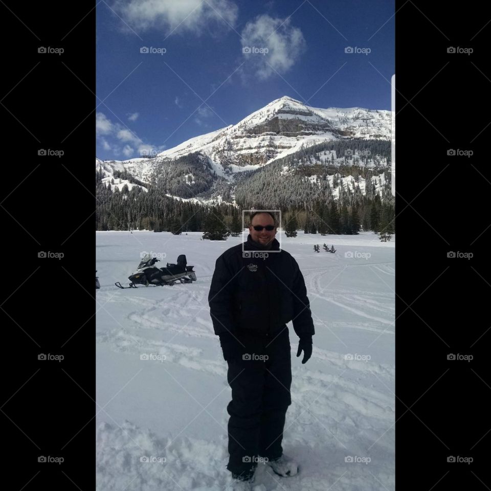 Snowmobiling in Wyoming