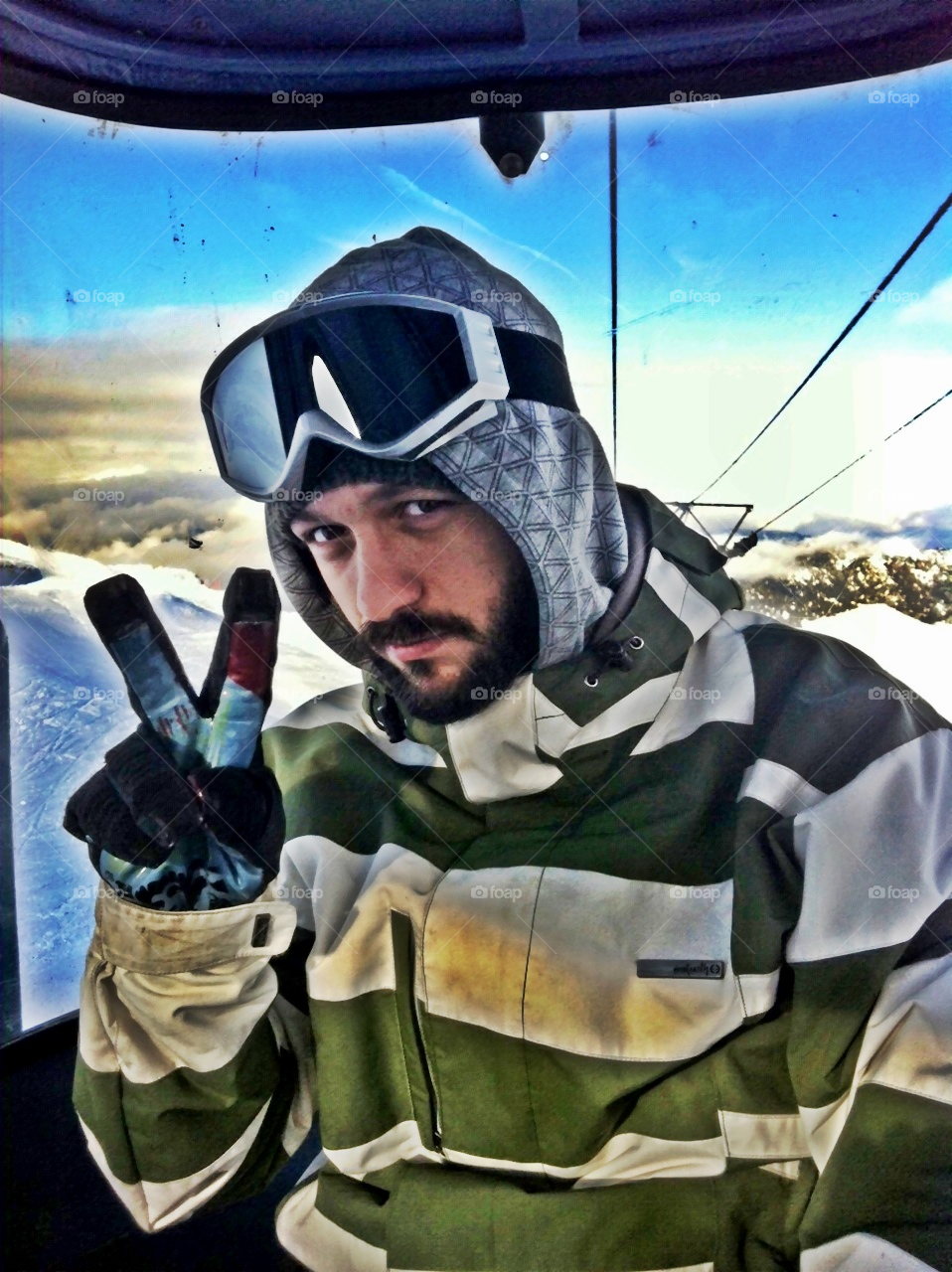 snow winter sky cold by emmanuelgr