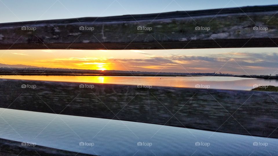 Sunrise and perfect reflections