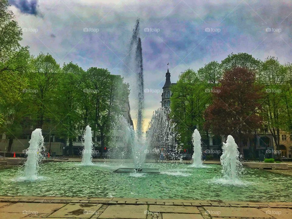 Water fountain in Oslo 