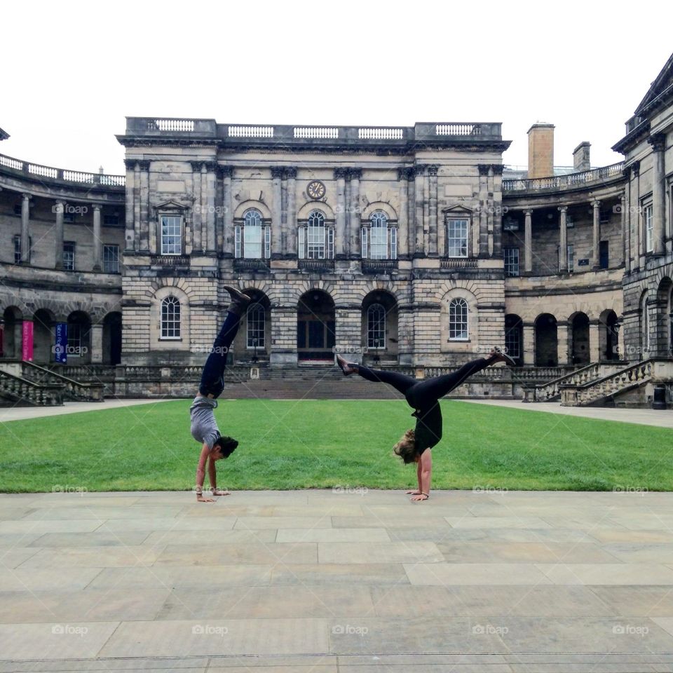 Handstands at the University of Edinburgh 