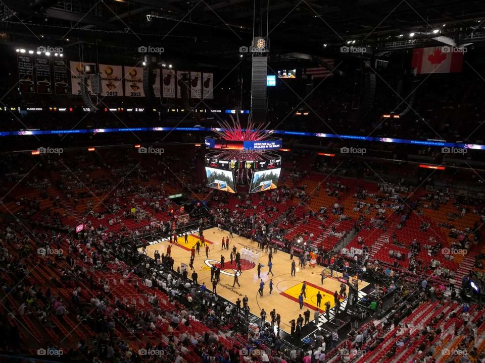 Miami Heat Match at American Airlines Arena
