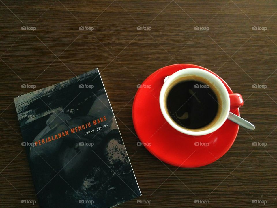 coffee, Book, americano
