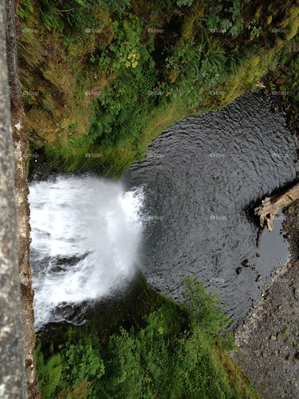 Multnomah Falls, OR. Lower portion of the waterfall.