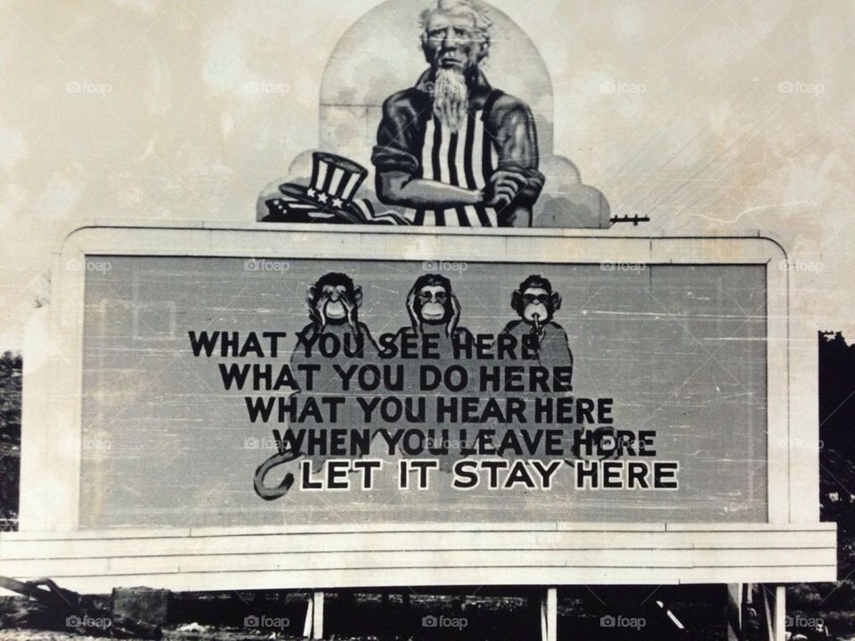 Early 1950s Oak Ridge, TN billboard
