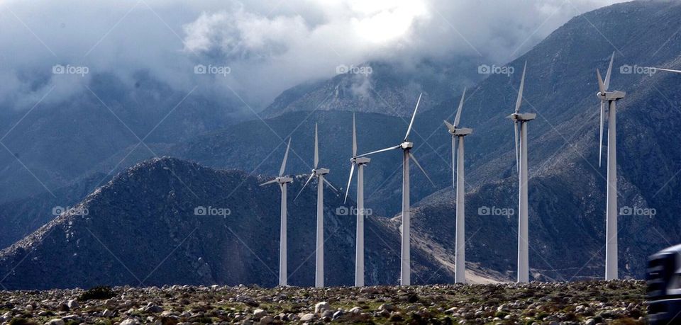 Wind mills in California