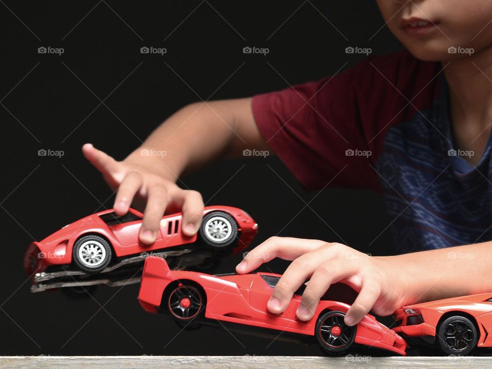 Collection of Ferrari diecast car