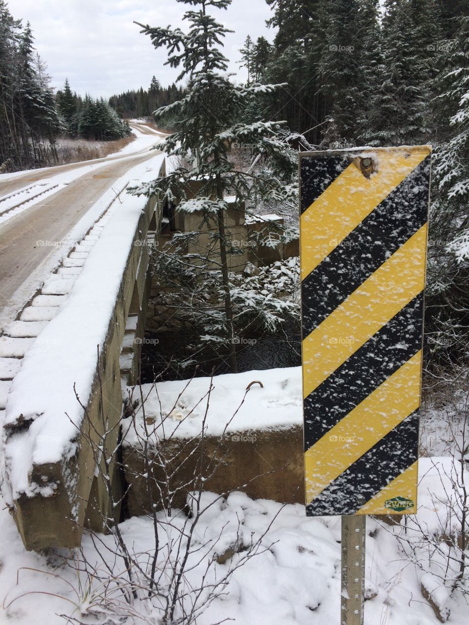 Narrow bridge over a Brook