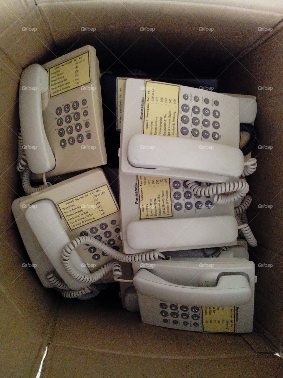 old telephones. outdated phones