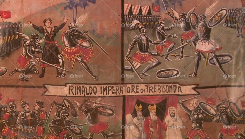 Scenografia opera dei pupi. Palermo