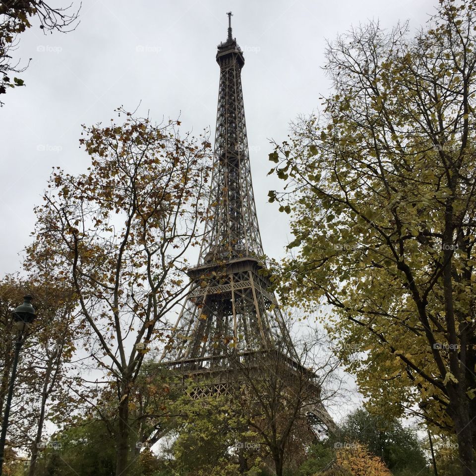 Tour Eiffel in fall