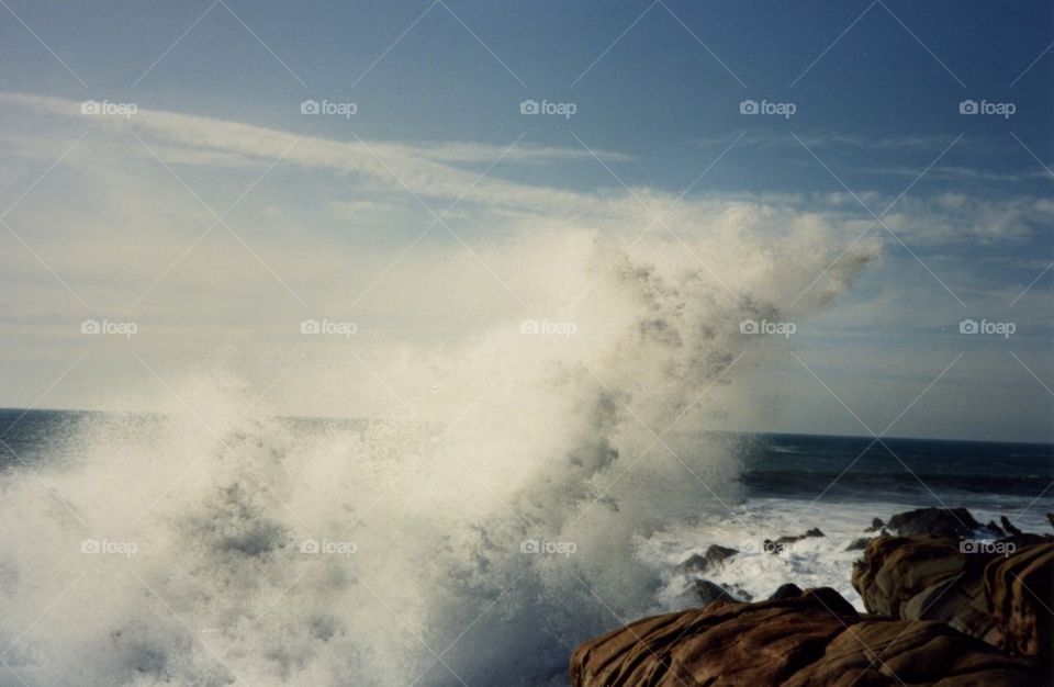 Waves at seashore
