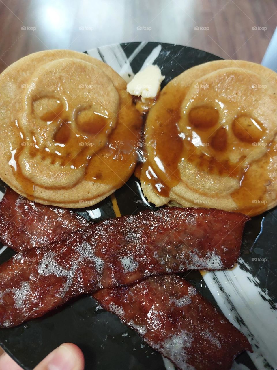 skull pancakes