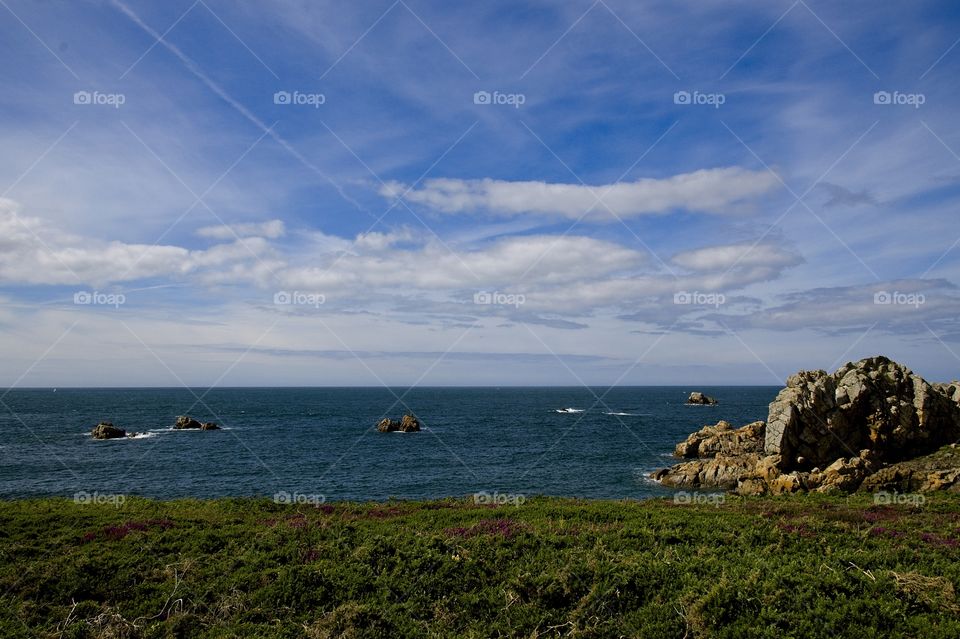 view of the coast of the sea
