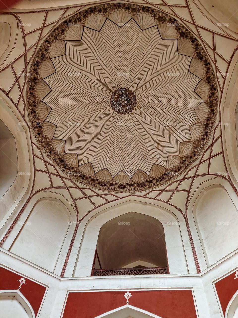 Dome shape from inside