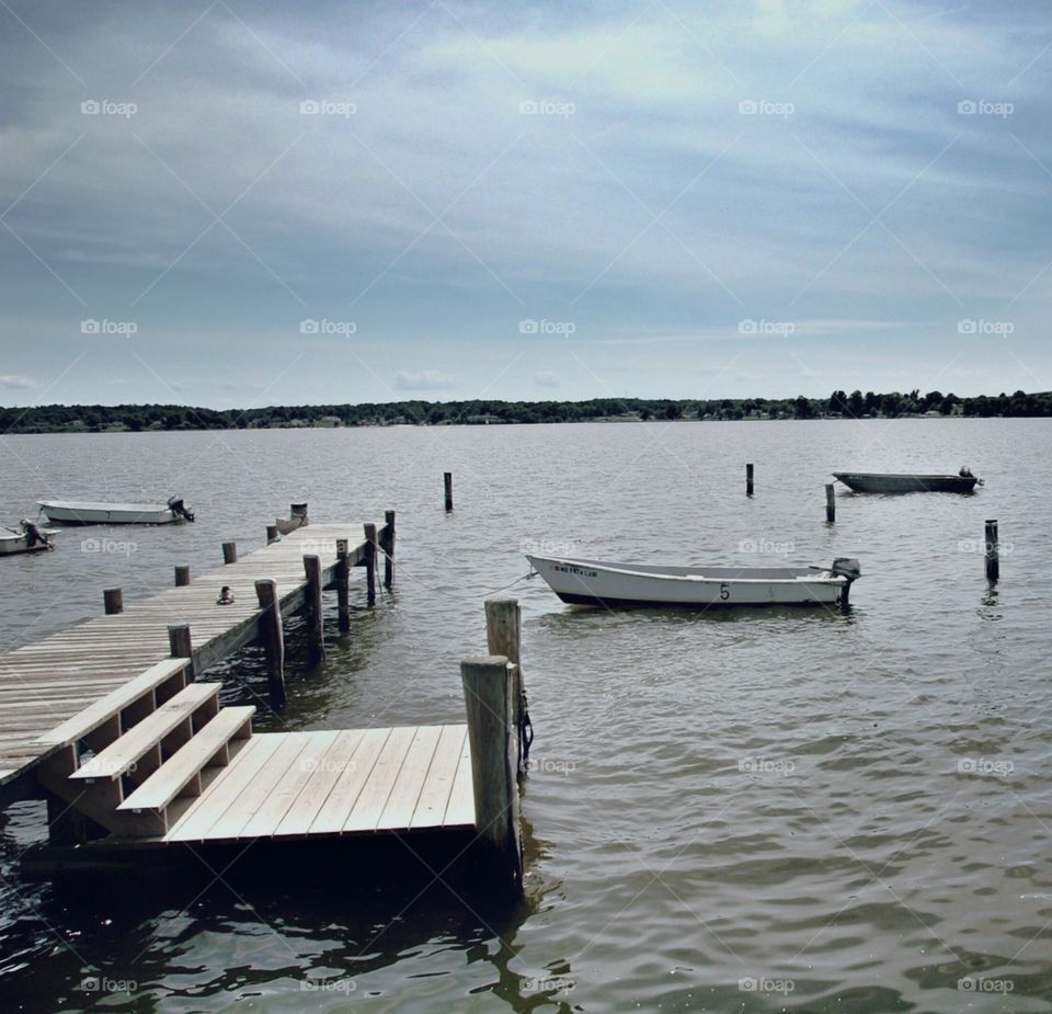 Dreary morning on the Dock