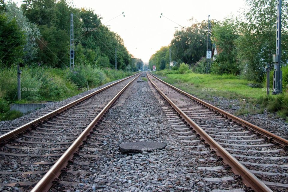 View of railroad track