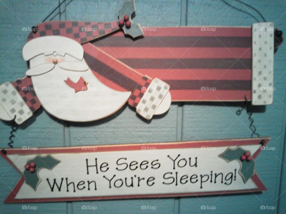 Santa sees you