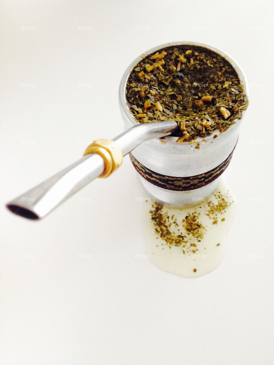 The drink of Yerba Mate. The traditional Argentinian energizing drink of Yerba Mate.