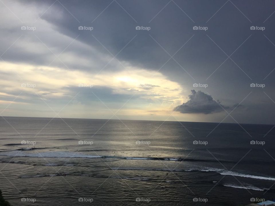 Bali sky and sea